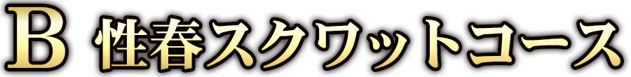 B：性春スクワットコース